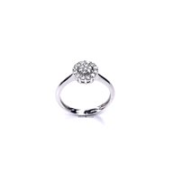 Anello Stocco Gioielli Donna in Oro bianco Zircone SCU - SCU